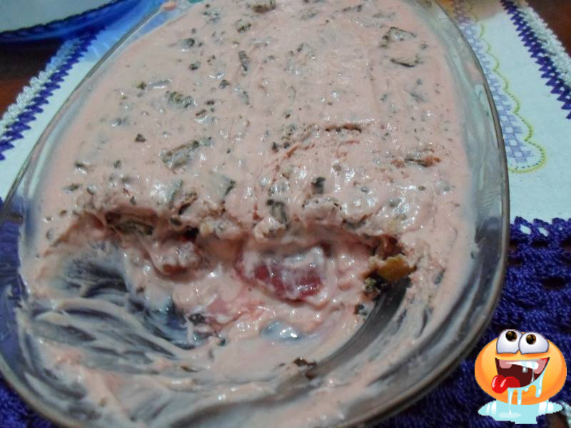 Napolitano de morango com bis