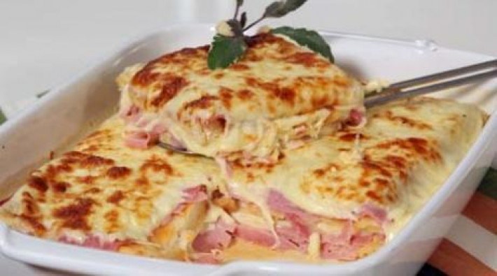 Receita de lasanha com base de pão de forma