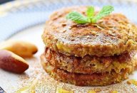 panqueca de banana e linhaça (deliciosa!)