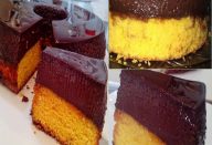 Bolo de Cenoura com Pudim de Chocolate