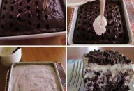 Bolo de chocolate com creme