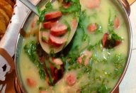Caldo Verde com Linguiça Defumada