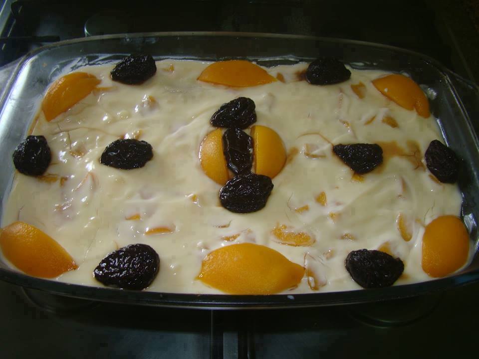 Pavê de pêssego Cremoso! - Veja a Receita: Pavê de pêssego Cremoso! - Veja a Receita: