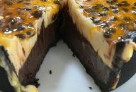 Torta Mousse de Chocolate e Maracujá