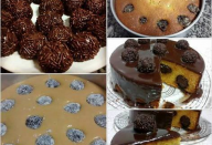 Bolo de Cenoura com recheio de brigadeiros e cobertura de ganache