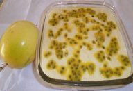 Mousse de Maracujá com Suco Natural