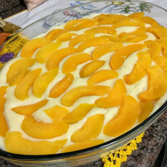 Pavê com Gelatina de Pêssego - Veja a Receita: