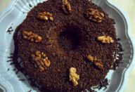 Pudim de Chocolate com Nozes