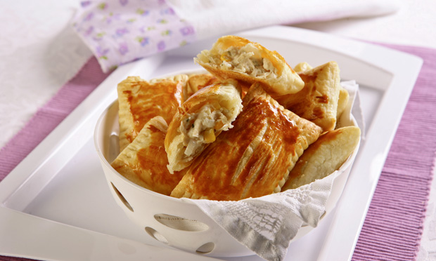 Pastel de forno com frango