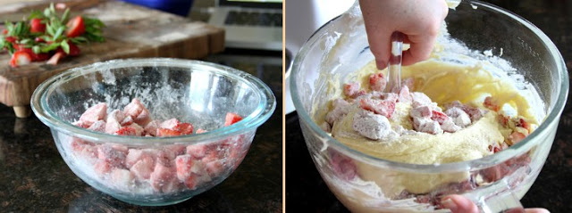 Preparo Bolo de Iogurte e Morangos