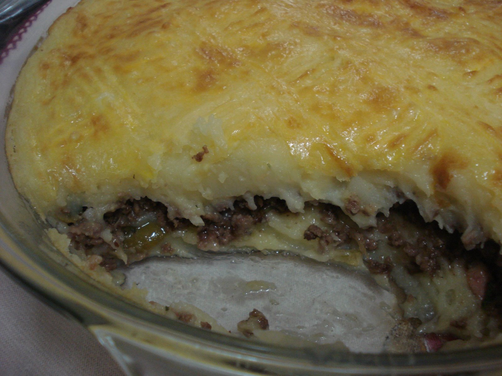 Escondidinho de carne moída