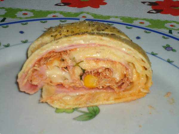 Rocambole de forno