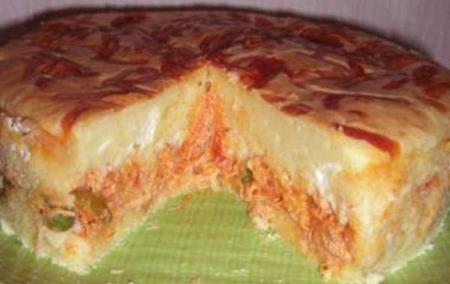 Torta de frango com catupiry