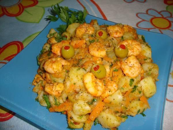 Salada de Camarão à minha Moda