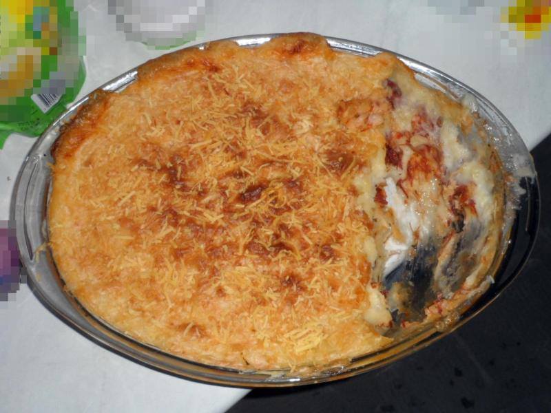 Escondidinho de Carne seca com Aipim