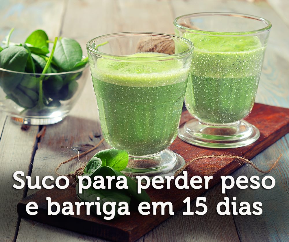 Suco detox de espinafre com maçã