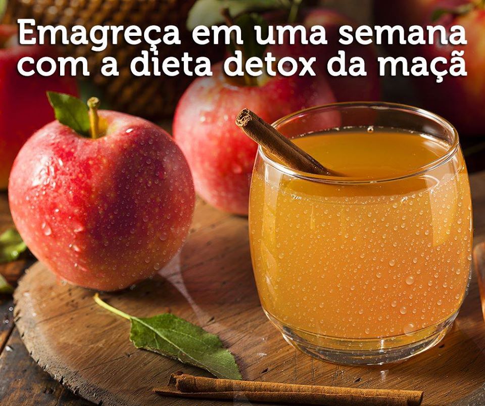 Suco detox de maçã