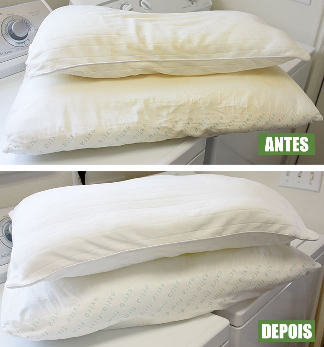 Como tirar manchas do travesseiro