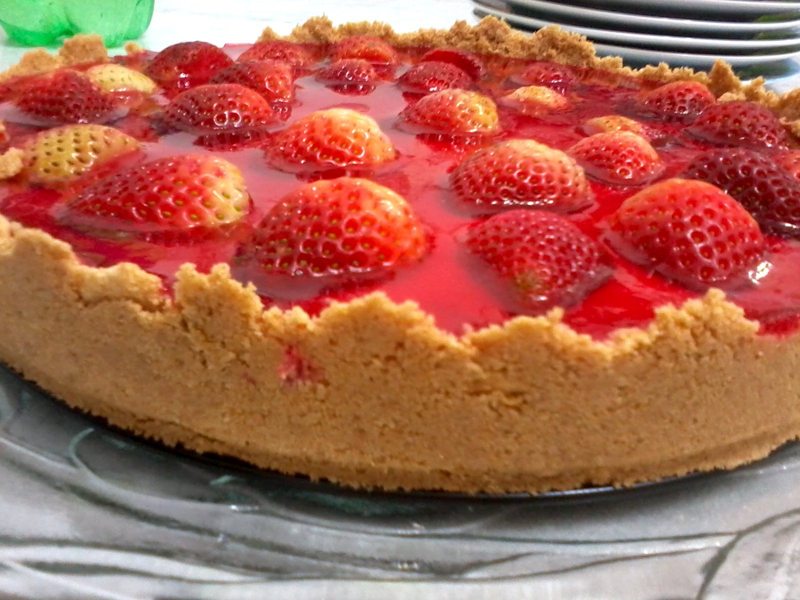 Torta de morango com iogurte - Veja a Receita: