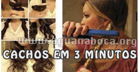 FAZENDO CACHOS E ONDAS NO CABELO EM 3 MINUTOS