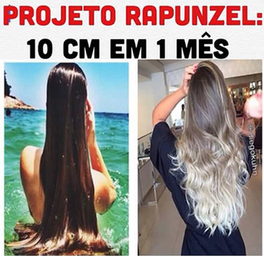 Projeto Rapunzel cabelos lindos