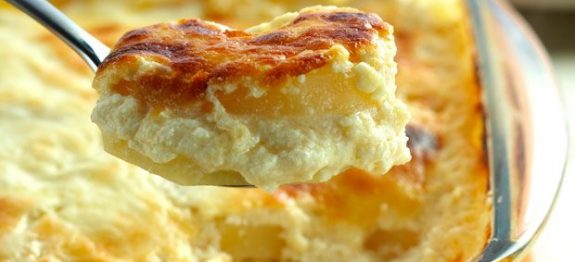 Batata cremosa ao forno