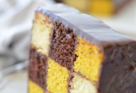 Bolo Xadrez Tricolor Perfeito