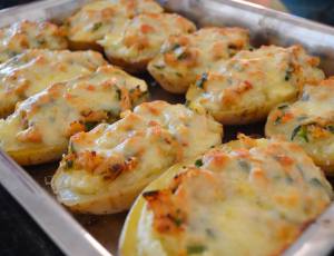 Batata Recheada e Gratinada