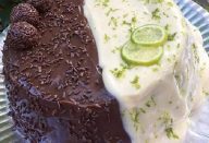 Bolo Duo de Limão com Chocolate