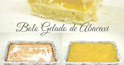 Bolo Gelado de Abacaxi Fácil