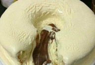 Bolo Vulcão de chocolate com Ninho