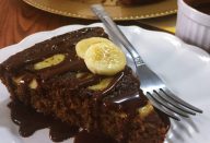 Bolo de chocolate com banana (funcional)