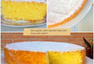 Bolo de laranja sem glúten e lactose