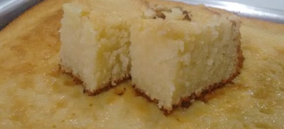 Bolo de nata cremoso