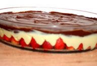 Bombom aberto de morango