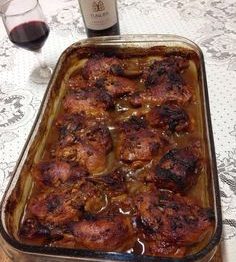 Coxa e Sobrecoxa Assada ao Vinho