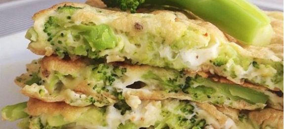Crepioca de brócolis