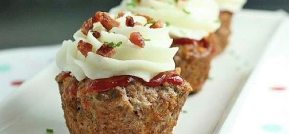 Cupcake de almôndegas.