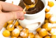 Fondue de Bolinho de Chuva com Nutella