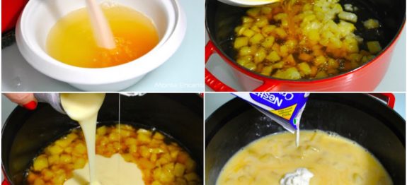 Gelado de Abacaxi e Leite de Coco