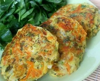 Hamburgueres de batata e legumes