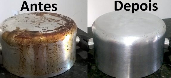 LIMPE A PANELA SUJA DE GORDURA QUEIMADA