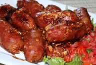 Linguiça na panela de pressão