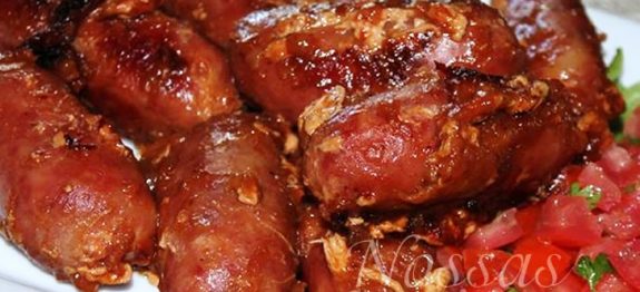 Linguiça na panela de pressão