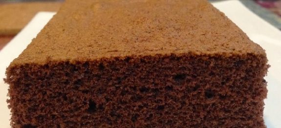 Massa de Pão de Ló de Chocolate