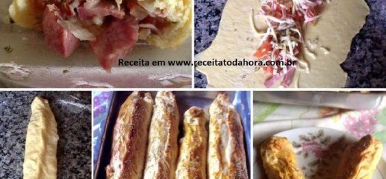 Receita de Baguetes Caseiras Recheadas