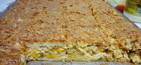 Torta de Frango de Liquidificador