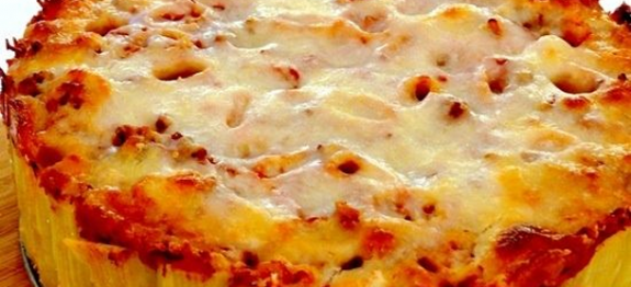 Torta de Macarrão à Bolonhesa