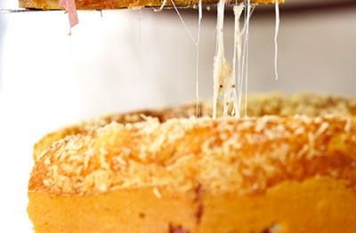 Torta de Pão de Queijo Recheada