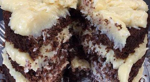 bolo de chocolate com cocada